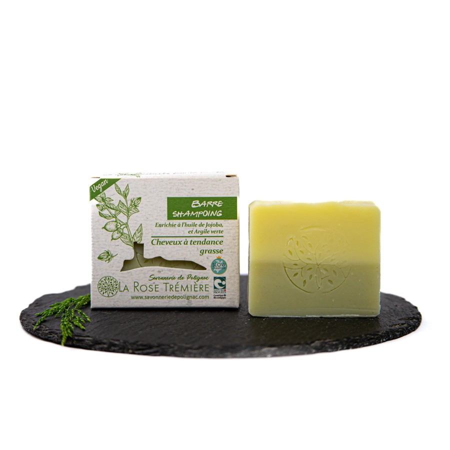 Shampoing cheveux gras naturel La Rose Trémière en Haute-Loire