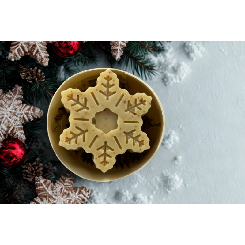 Coffret de Noël avec savon artisanal en forme d’étoile Coffret de Noël avec savon artisanal en forme d’étoile