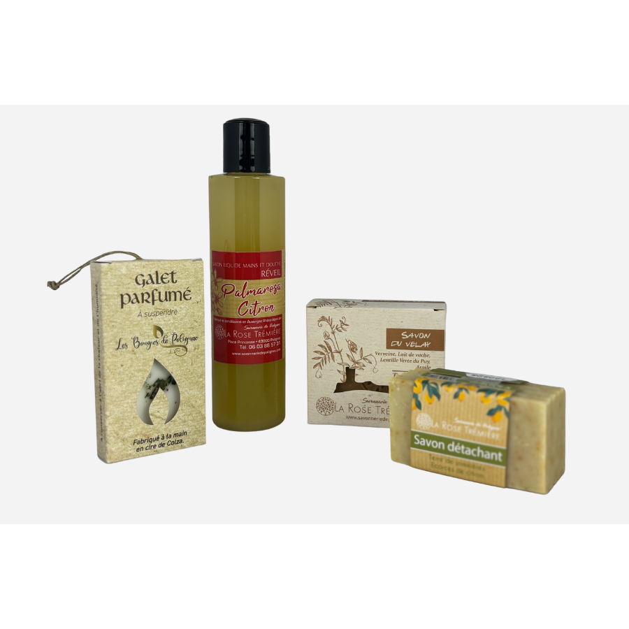 Savon du Velay et savon détachant artisanal La Rose Trémière Savon du Velay et savon détachant artisanal La Rose Trémière