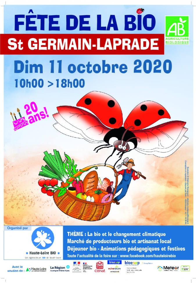 Foire BIO à St Germain-Laprade dans le 43, le 11 Octobre 2020